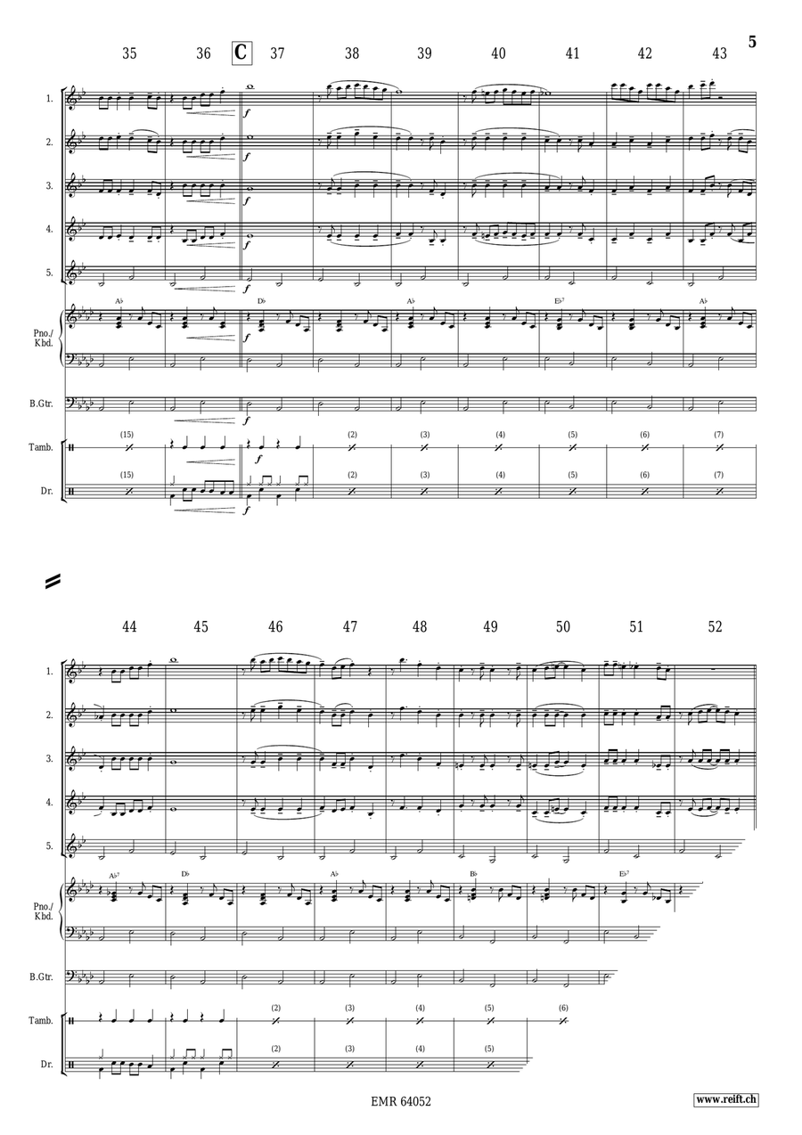 Noël en Calèche Noël en Calèche Clarinet Quintet scores gallery preview page 5