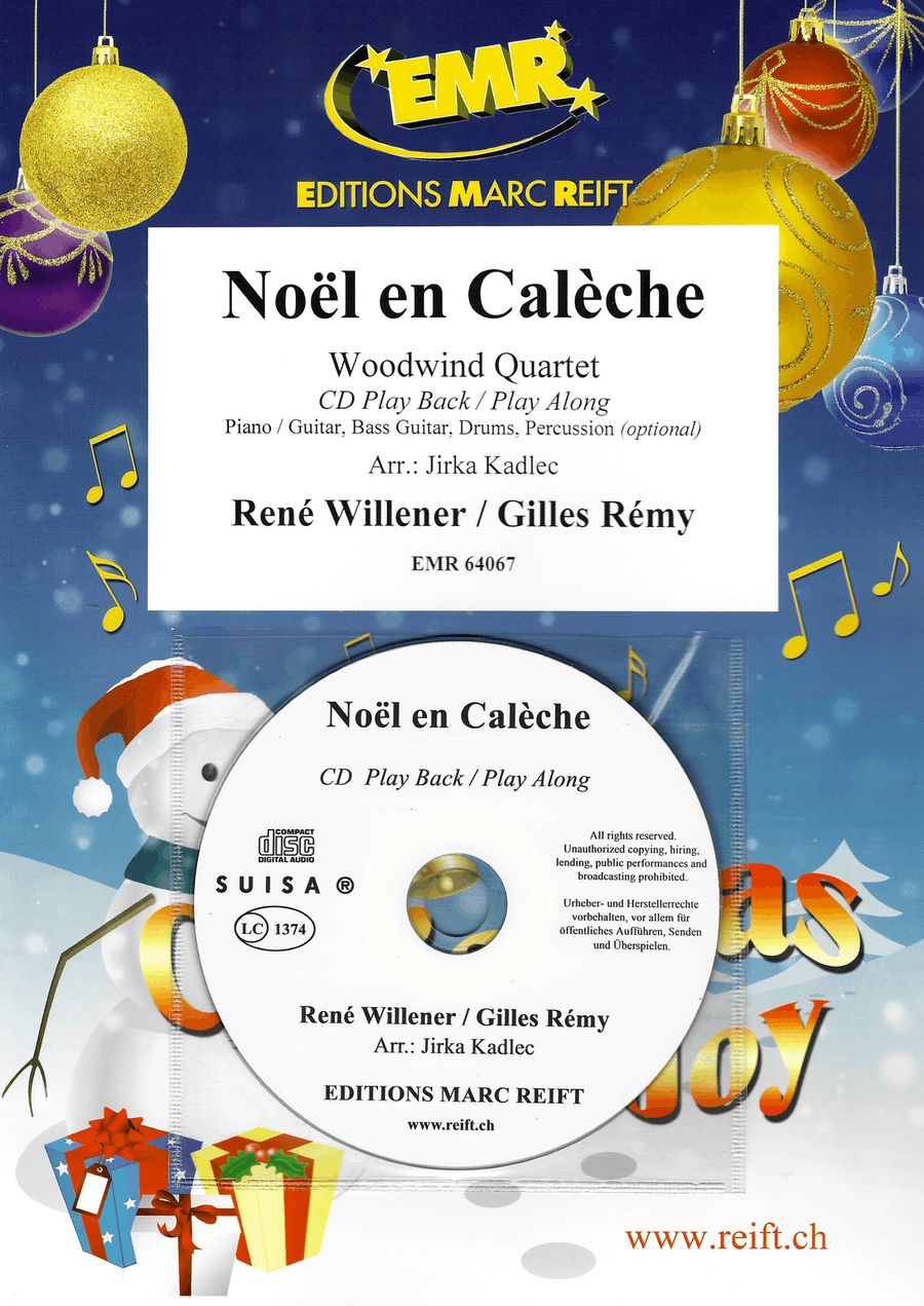 Noël en Calèche Noël en Calèche Woodwind Quartet scores gallery preview page 1