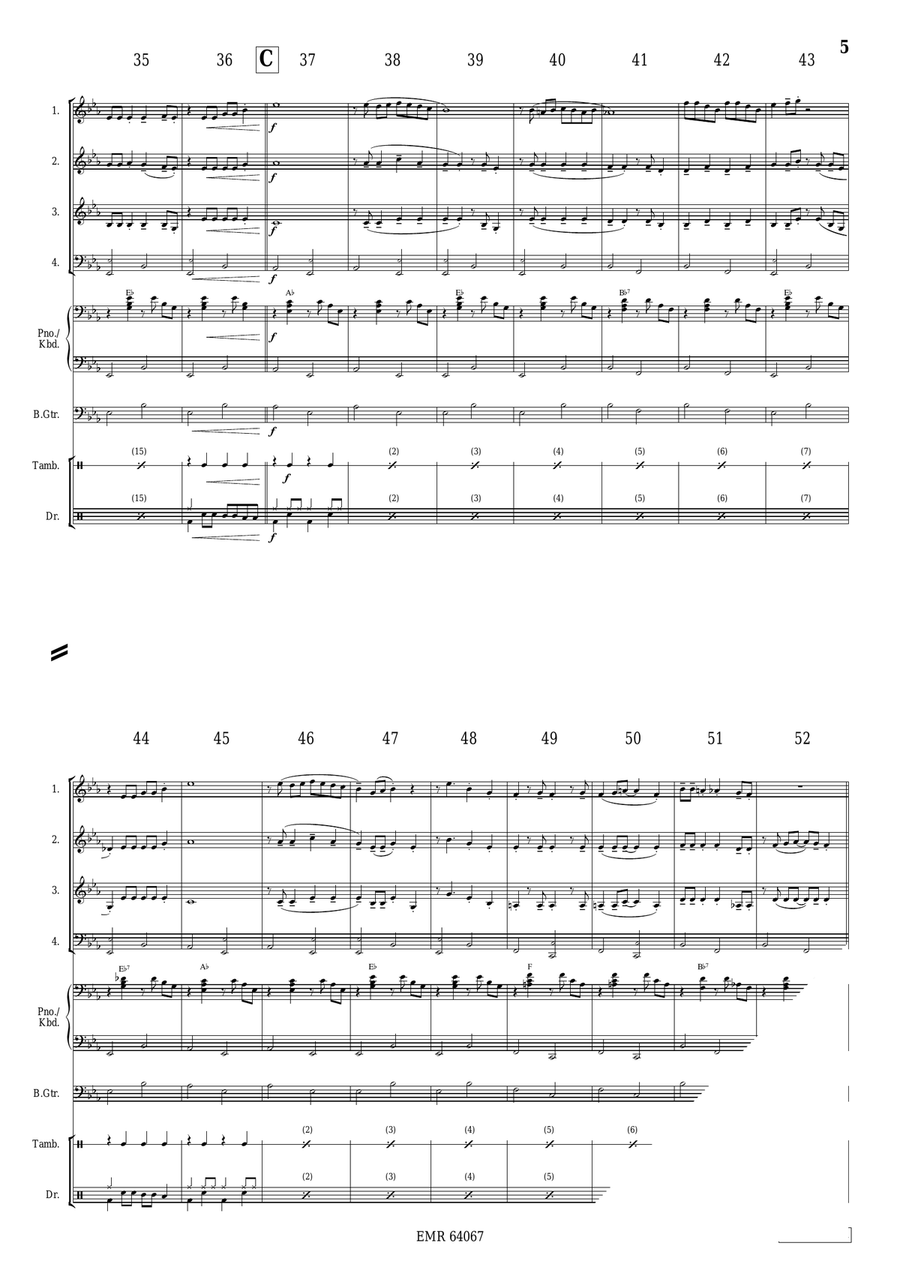 Noël en Calèche Noël en Calèche Woodwind Quartet scores gallery preview page 5
