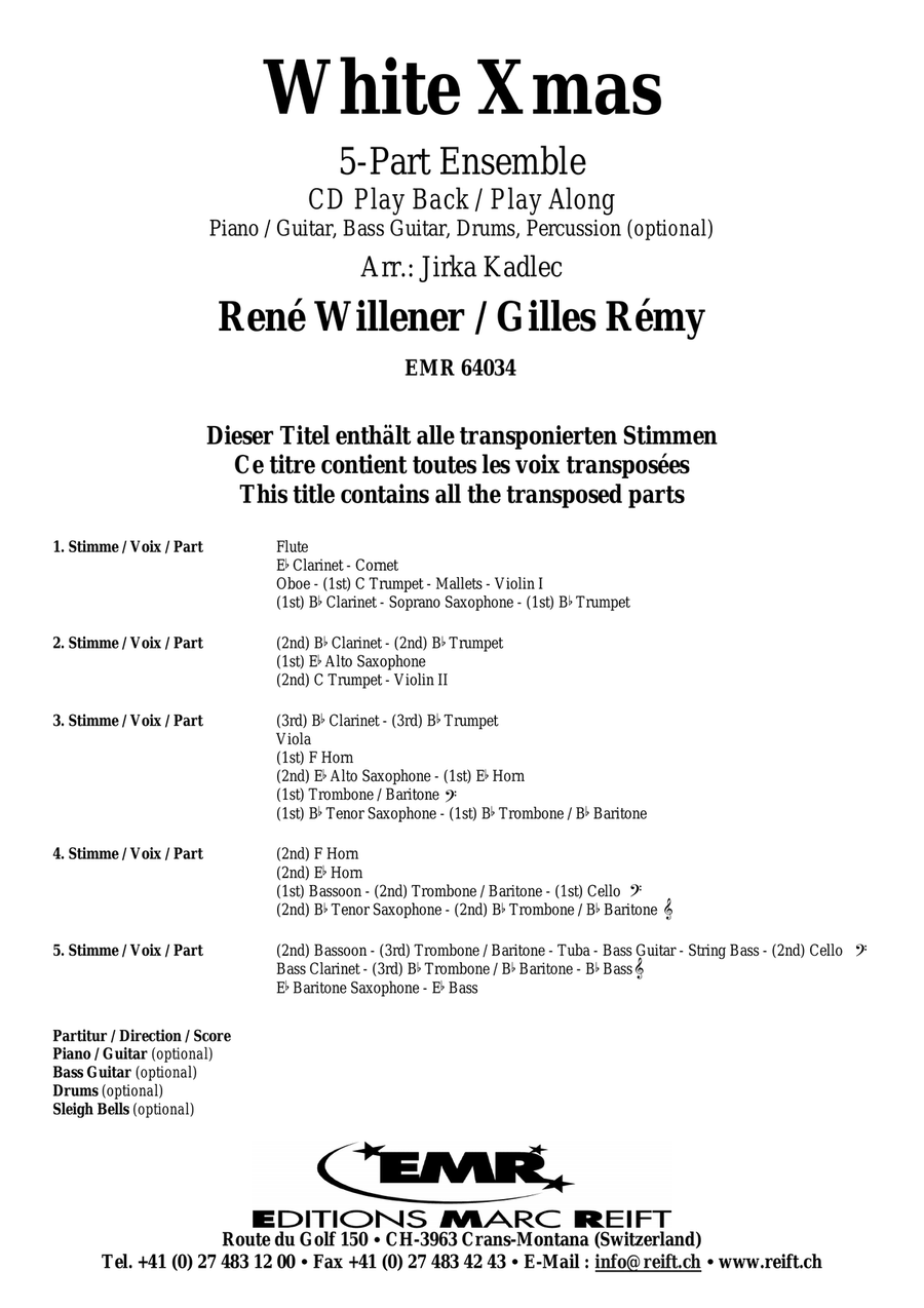 White Xmas White Xmas CD scores gallery preview page 2