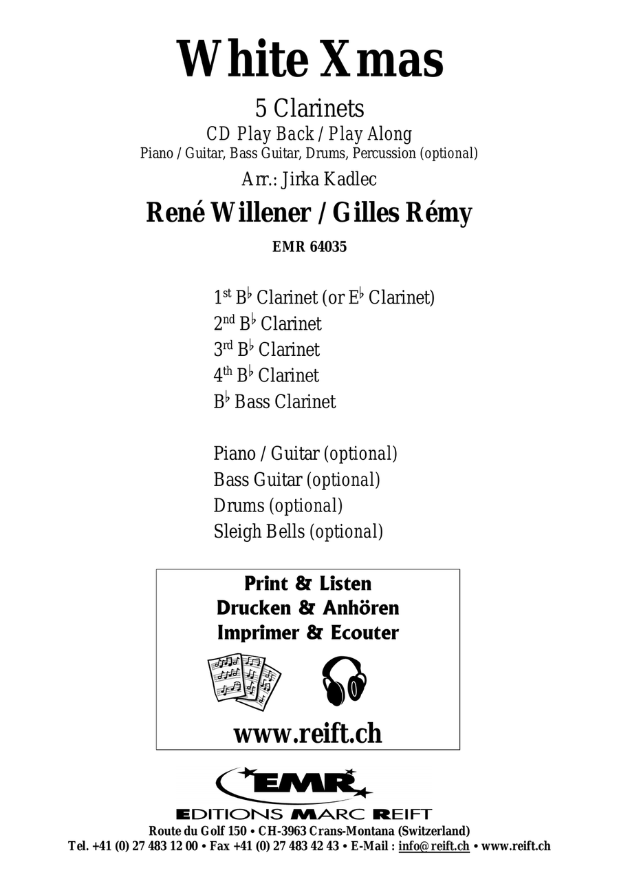 White Xmas White Xmas Clarinet Quintet scores gallery preview page 2