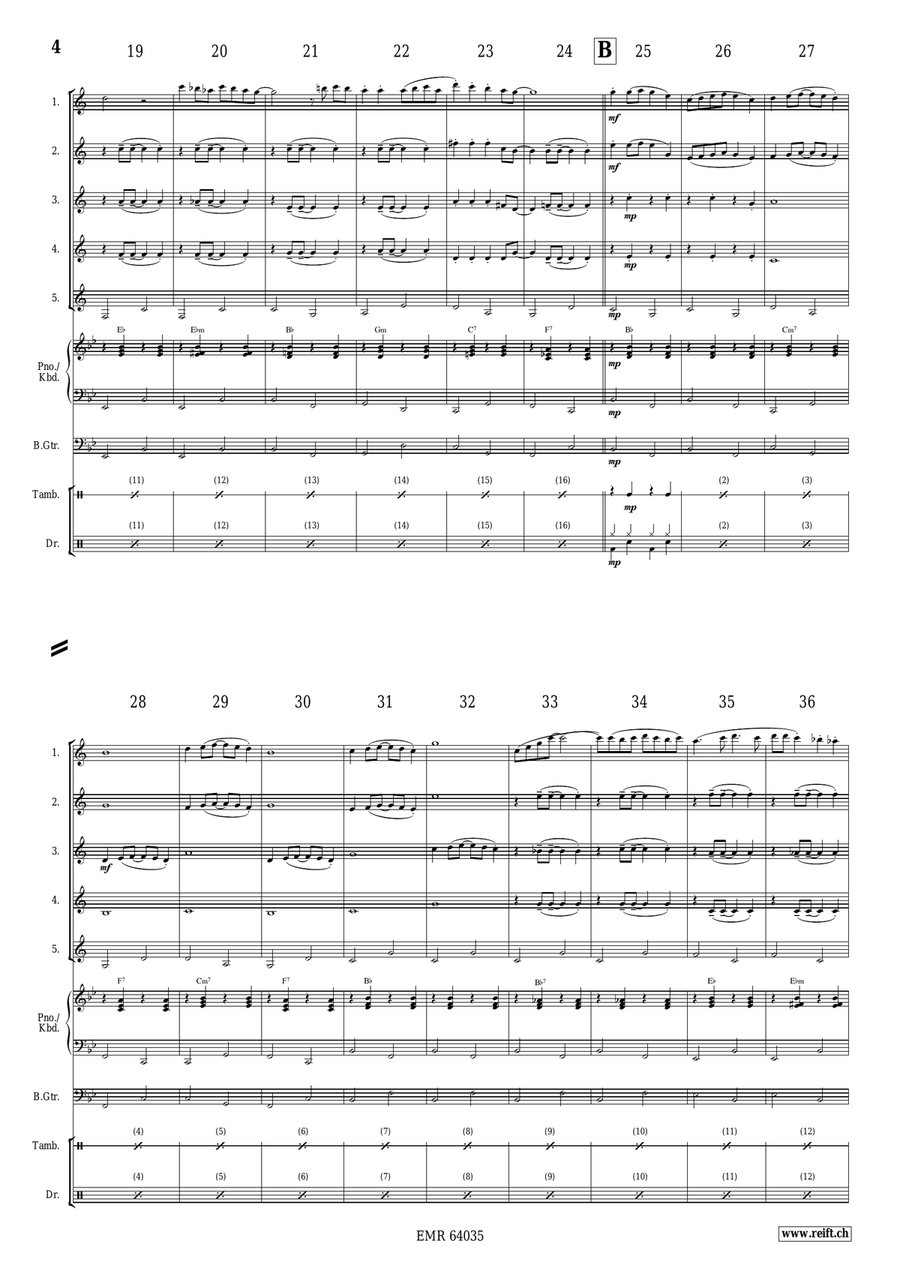 White Xmas White Xmas Clarinet Quintet scores gallery preview page 4