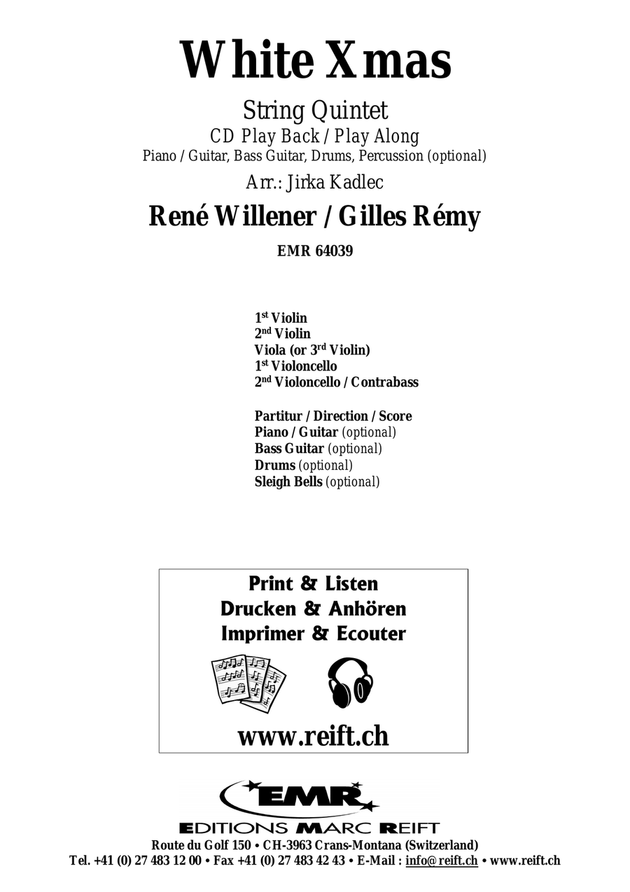 White Xmas White Xmas String Quintet scores gallery preview page 2