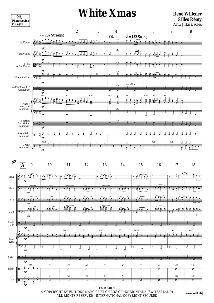 White Xmas White Xmas String Quintet scores gallery preview page 3