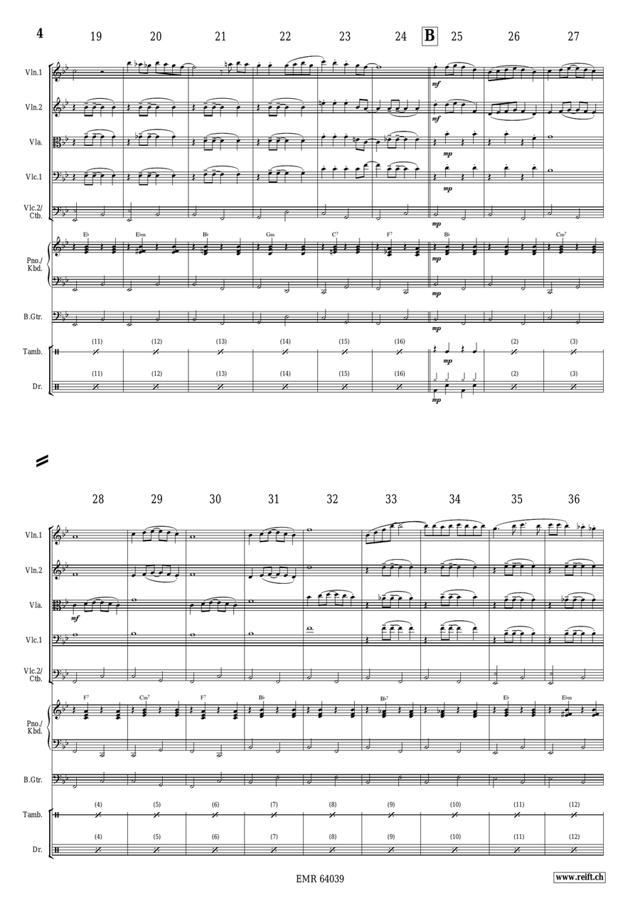 White Xmas White Xmas String Quintet scores gallery preview page 4