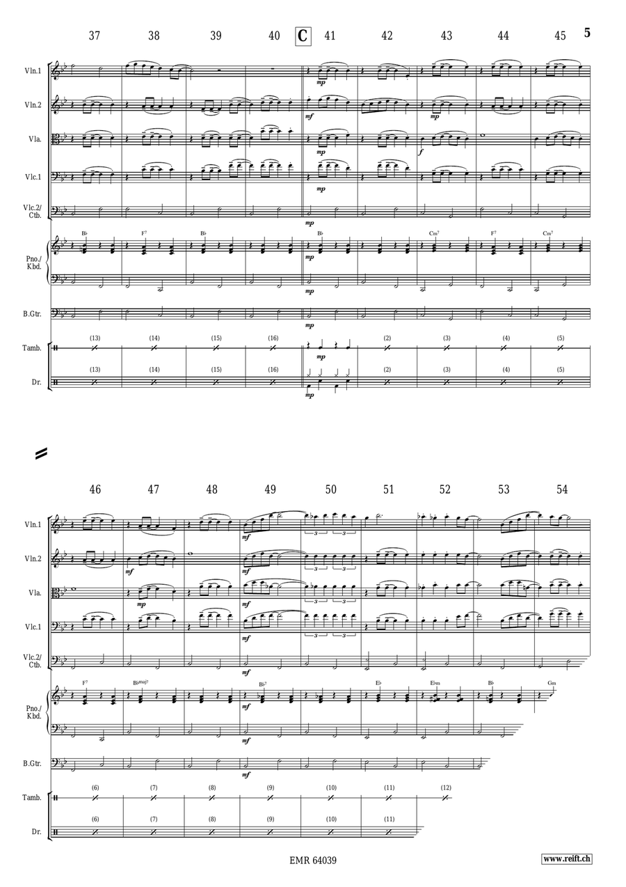 White Xmas White Xmas String Quintet scores gallery preview page 5