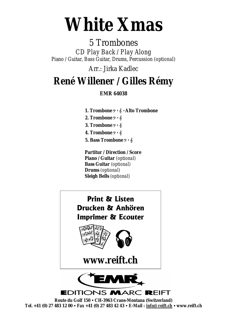 White Xmas White Xmas Trombone scores gallery preview page 2