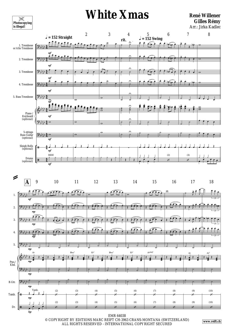White Xmas White Xmas Trombone scores gallery preview page 3