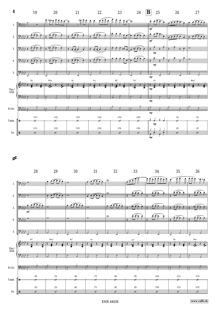 White Xmas White Xmas Trombone scores gallery preview page 4