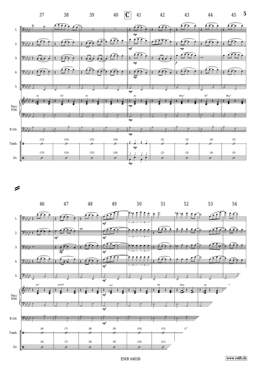 White Xmas White Xmas Trombone scores gallery preview page 5