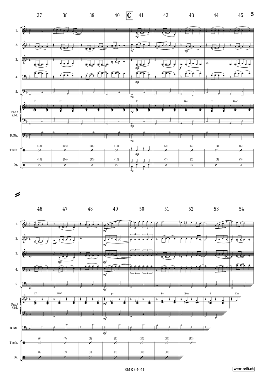 White Xmas White Xmas Woodwind Quintet scores gallery preview page 5
