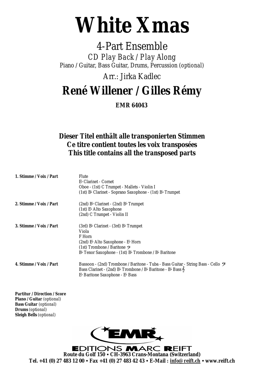 White Xmas White Xmas CD scores gallery preview page 2