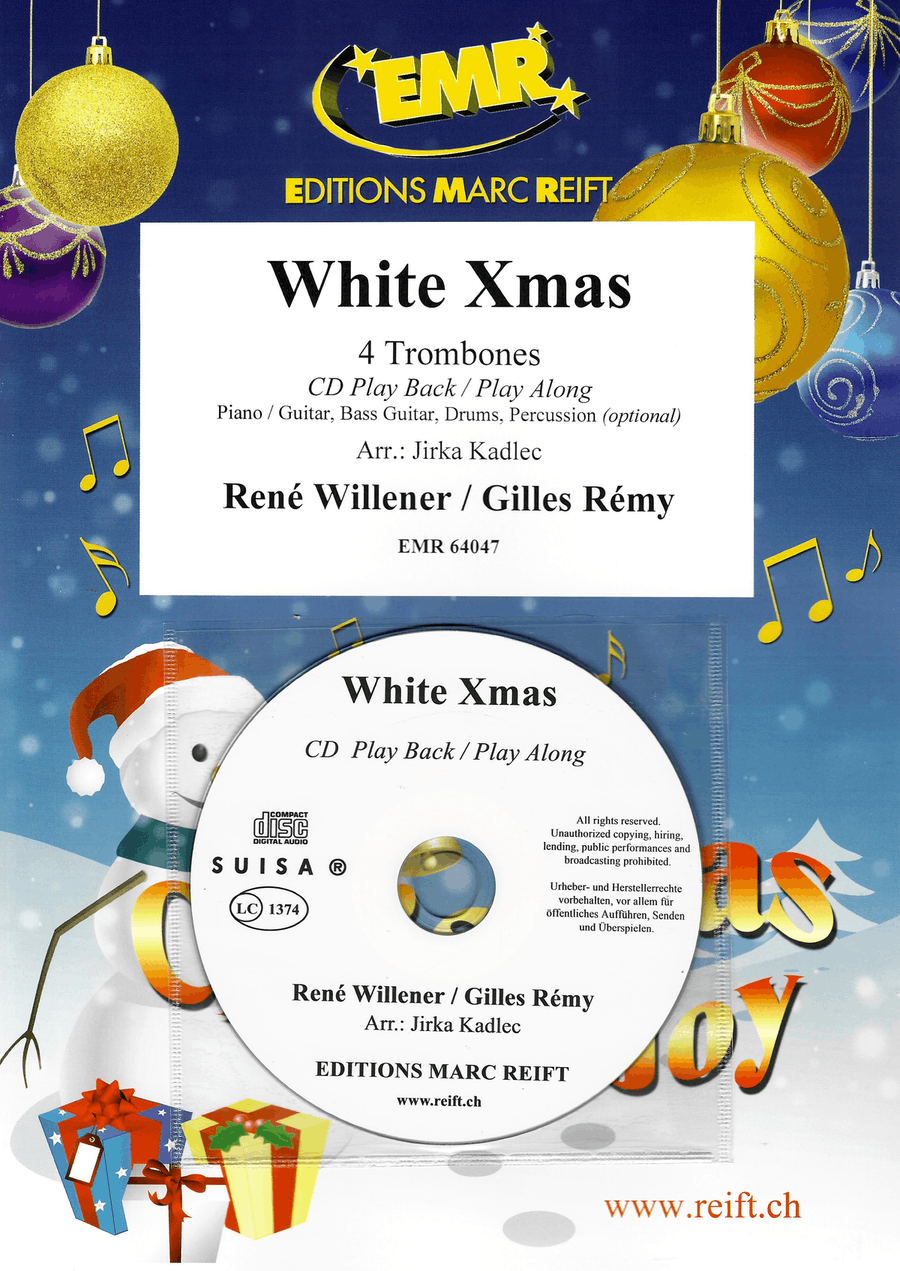 White Xmas White Xmas Trombone Quartet scores gallery preview page 1