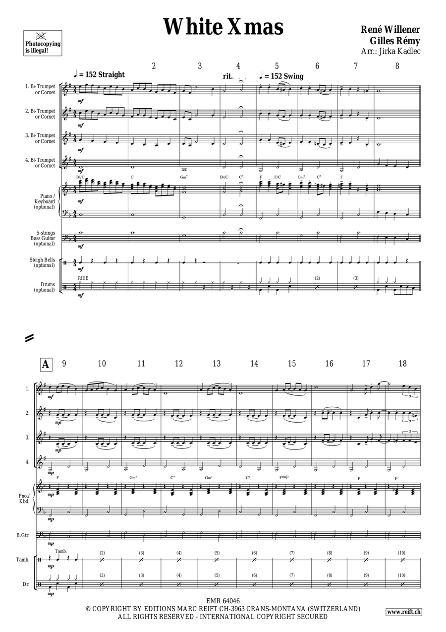 White Xmas White Xmas Cornet scores gallery preview page 3