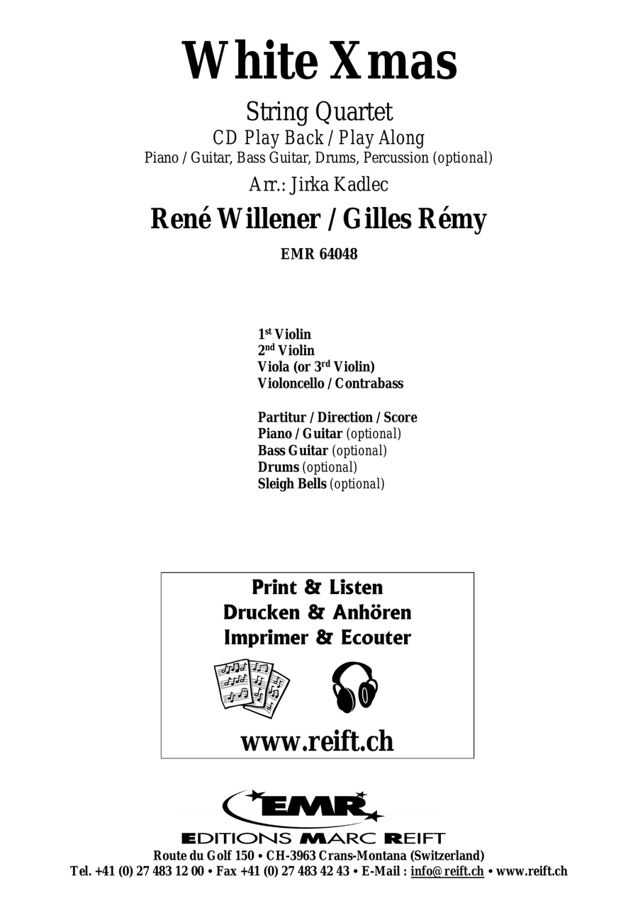 White Xmas String Quartet scores gallery preview page 2