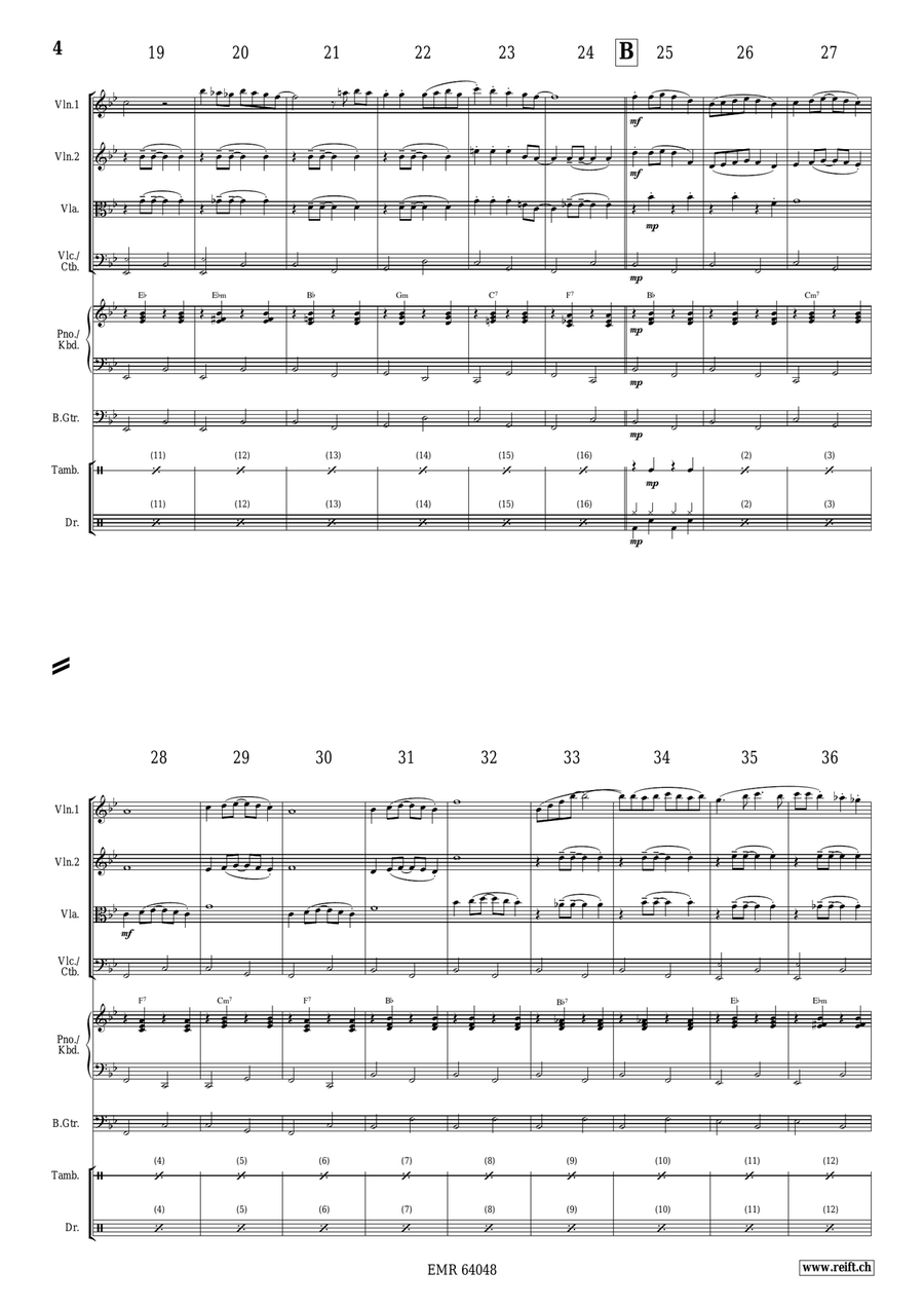 White Xmas String Quartet scores gallery preview page 4