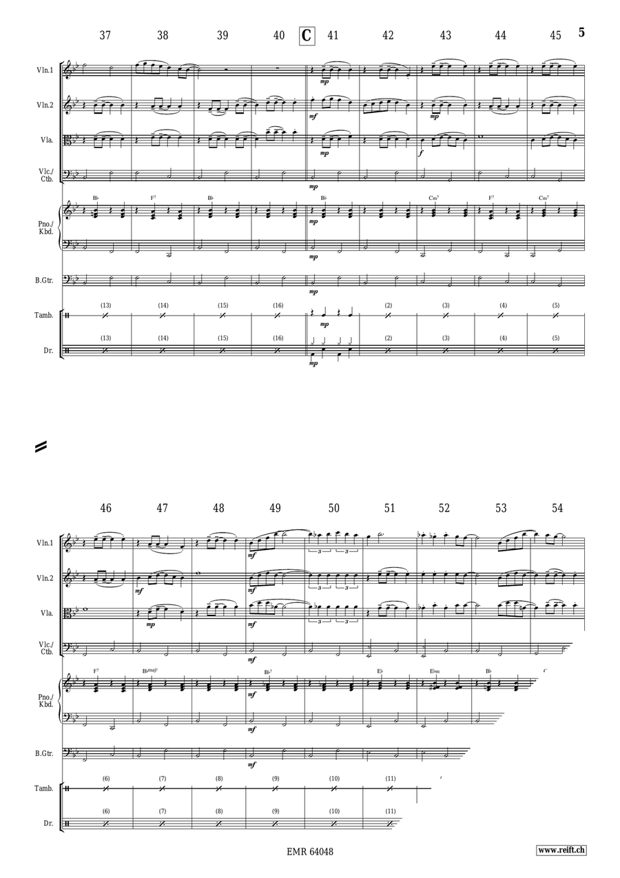 White Xmas String Quartet scores gallery preview page 5