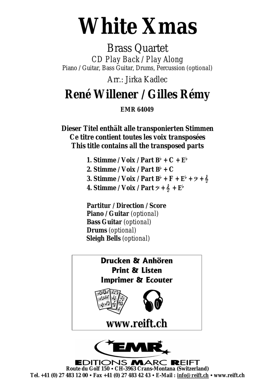 White Xmas White Xmas Brass Quartet scores gallery preview page 2