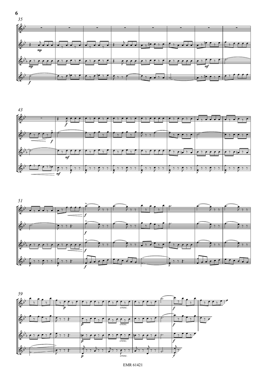 Quartet Album Quartet Album Saxophone Quartet scores gallery preview page 5