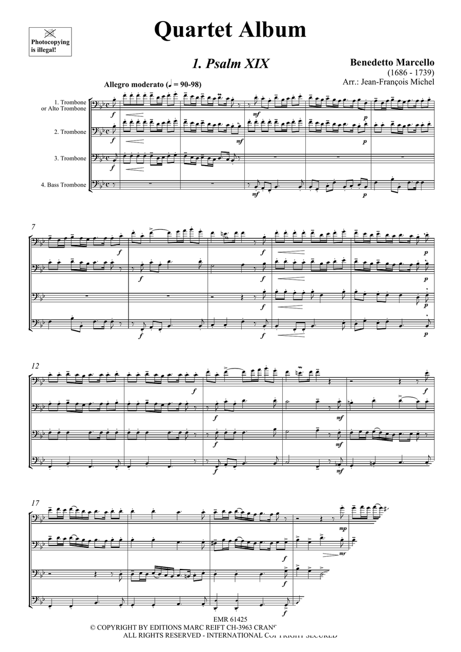 Quartet Album Quartet Album Trombone Quartet scores gallery preview page 3