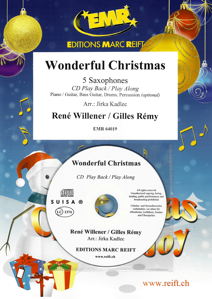 Wonderful Christmas Wonderful Christmas Saxophone Quintet scores gallery preview page 1