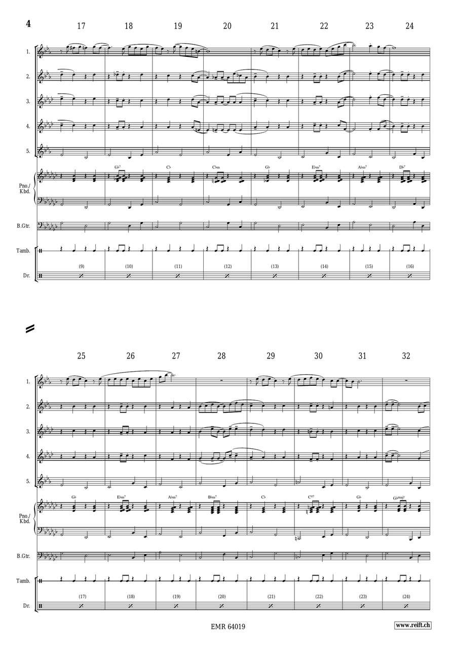 Wonderful Christmas Wonderful Christmas Saxophone Quintet scores gallery preview page 4