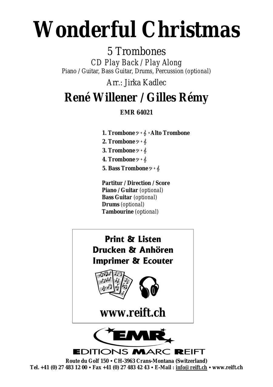 Wonderful Christmas Wonderful Christmas Trombone scores gallery preview page 2