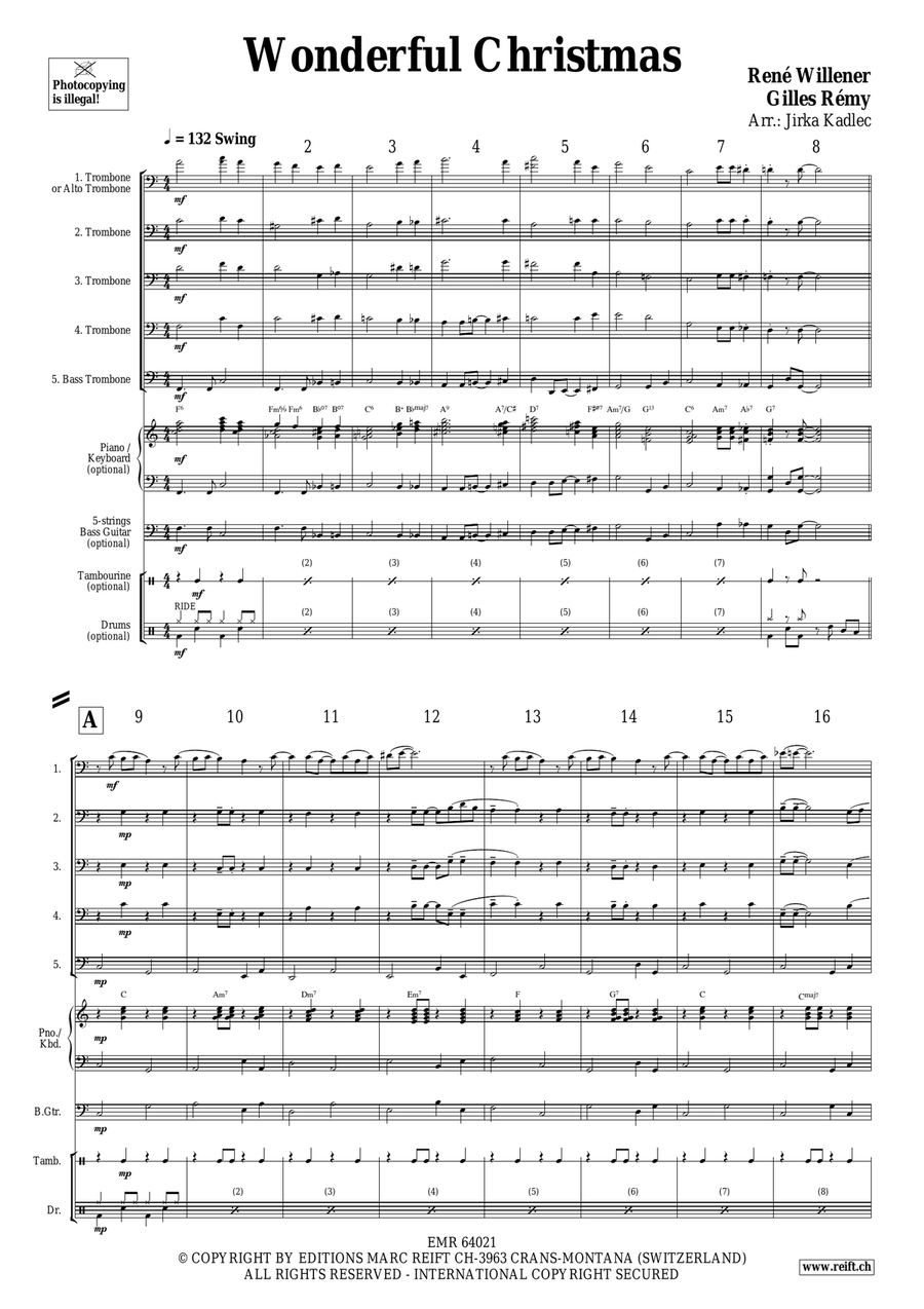 Wonderful Christmas Wonderful Christmas Trombone scores gallery preview page 3