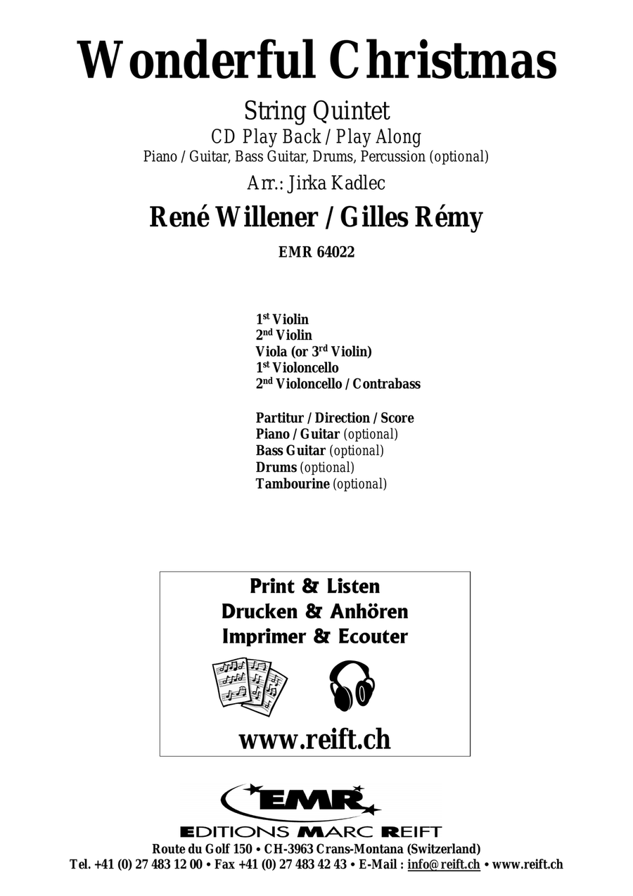 Wonderful Christmas Wonderful Christmas String Quintet scores gallery preview page 2
