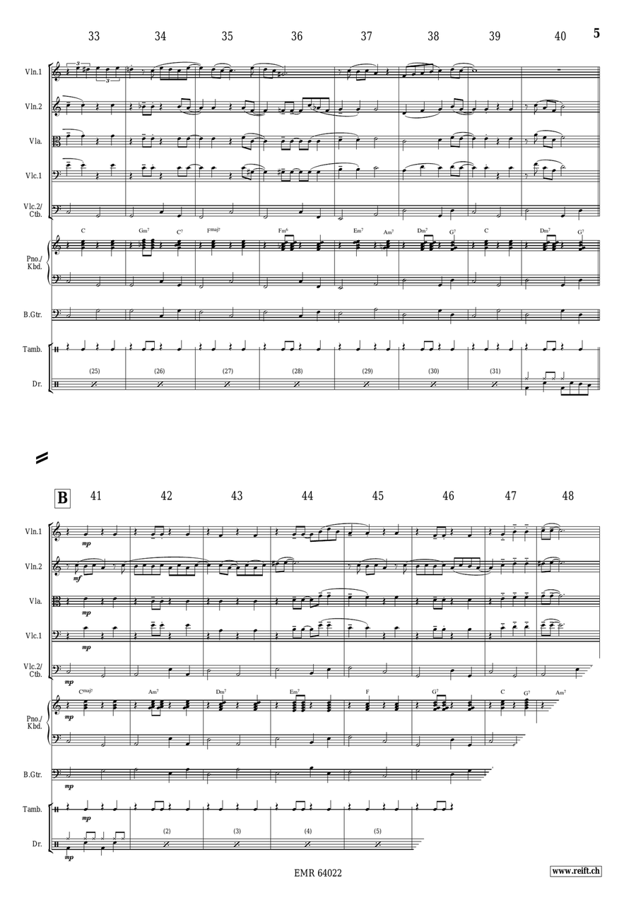 Wonderful Christmas Wonderful Christmas String Quintet scores gallery preview page 5