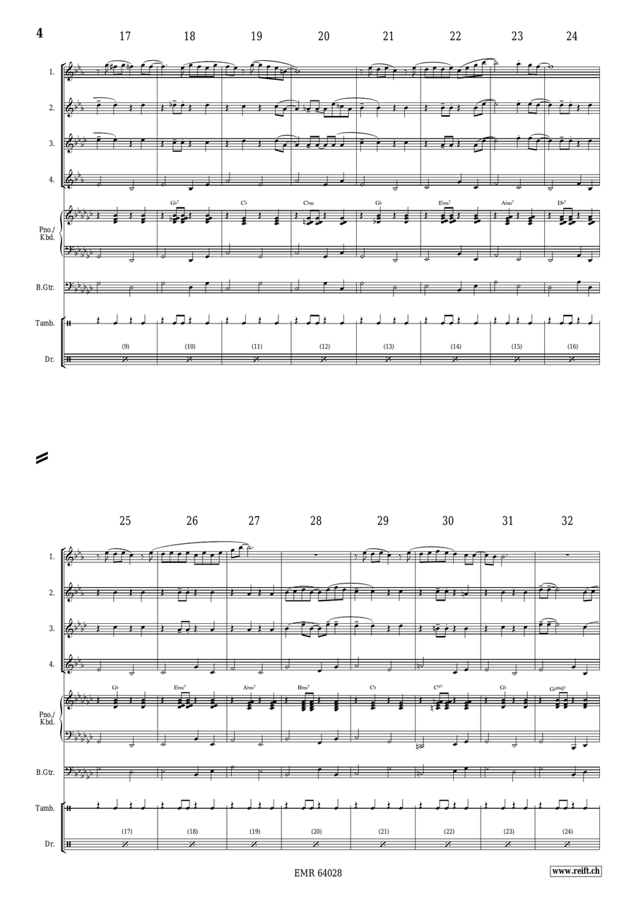 Wonderful Christmas Wonderful Christmas Saxophone Quartet scores gallery preview page 4