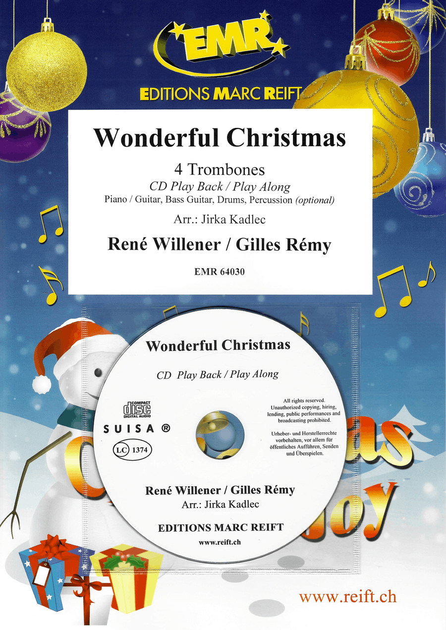 Wonderful Christmas Wonderful Christmas Trombone Quartet scores gallery preview page 1