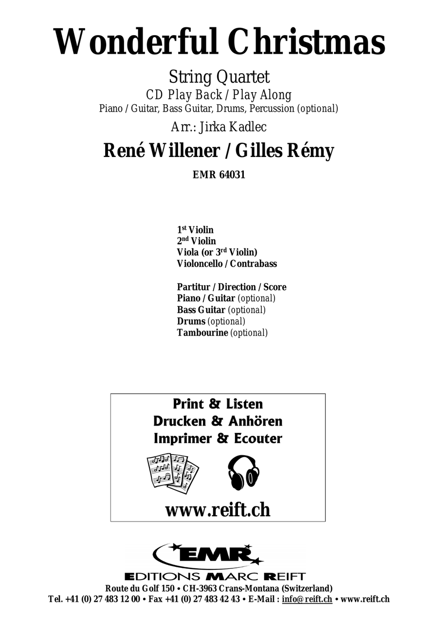 Wonderful Christmas Wonderful Christmas String Quartet scores gallery preview page 2