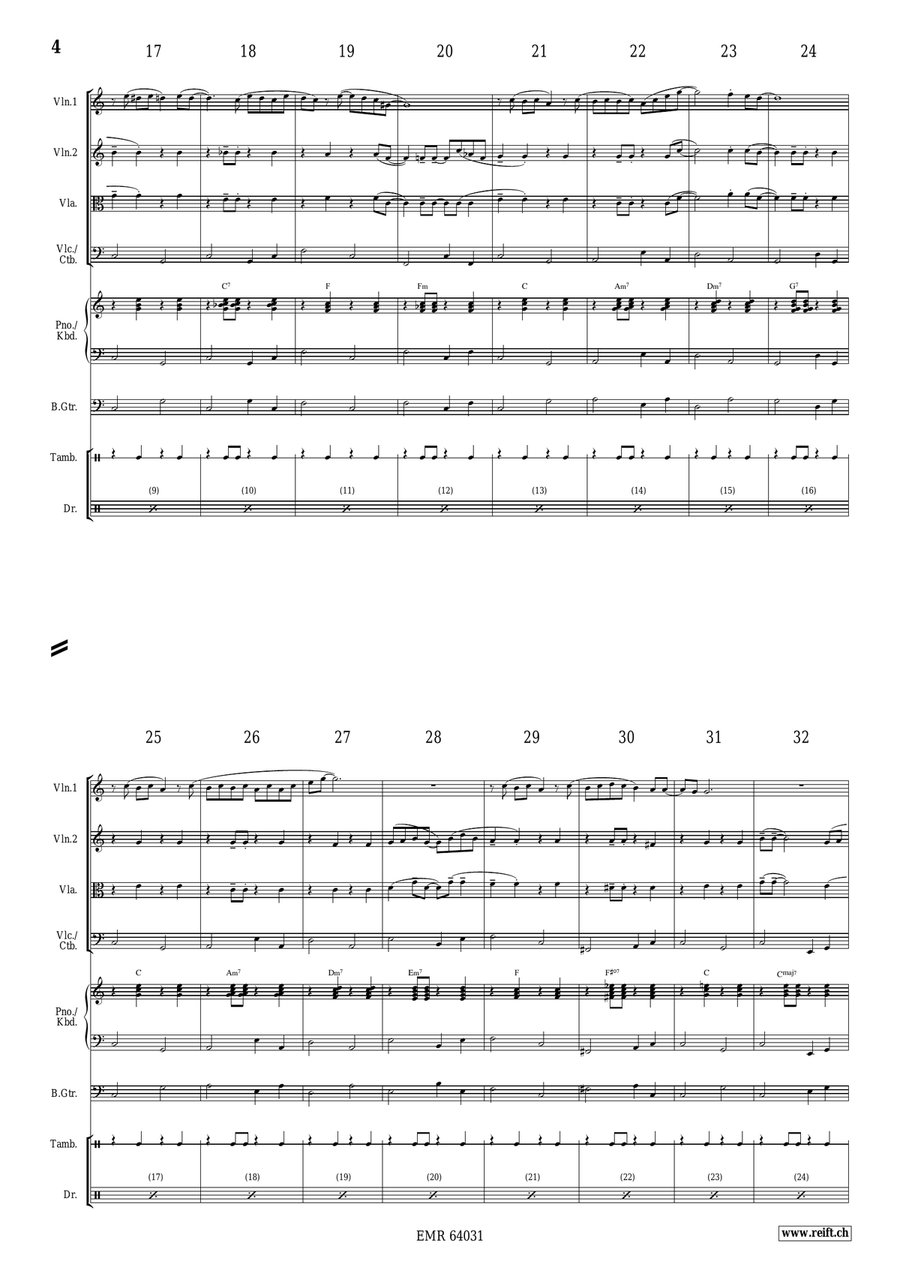 Wonderful Christmas Wonderful Christmas String Quartet scores gallery preview page 4