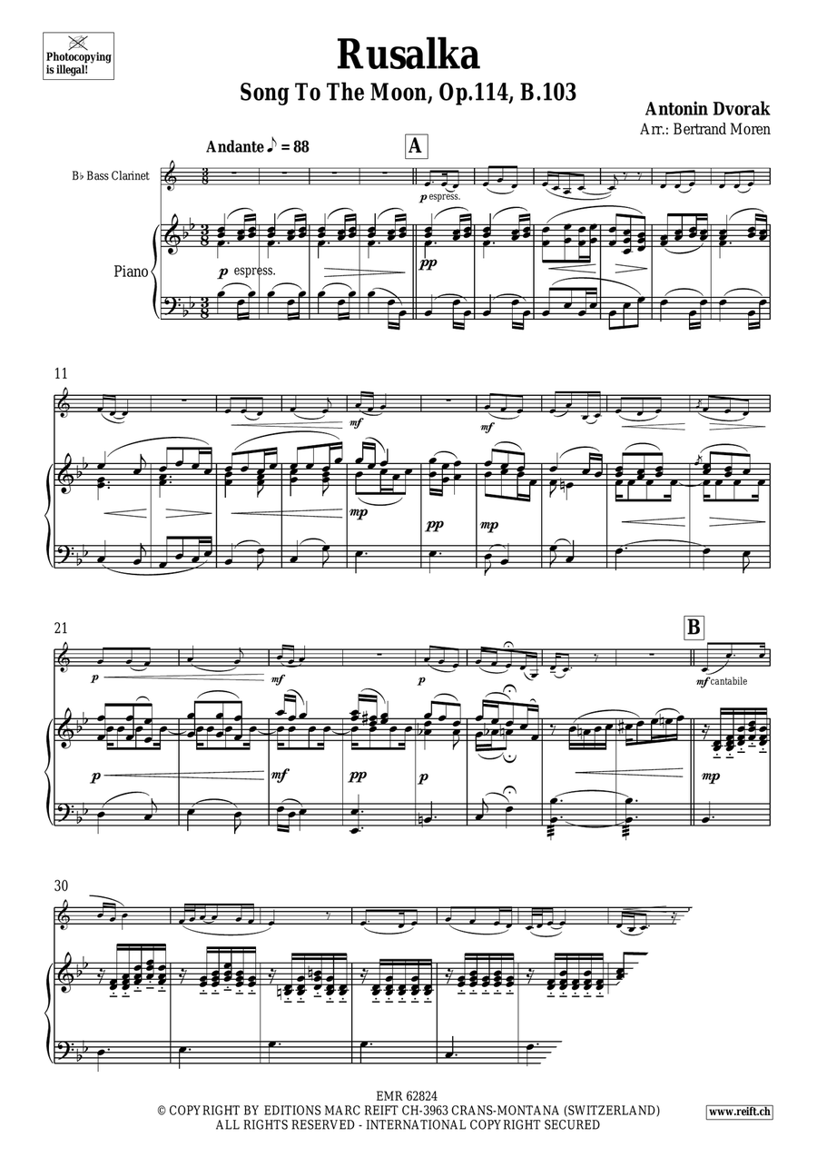 Rusalka Rusalka Bass Clarinet scores gallery preview page 3