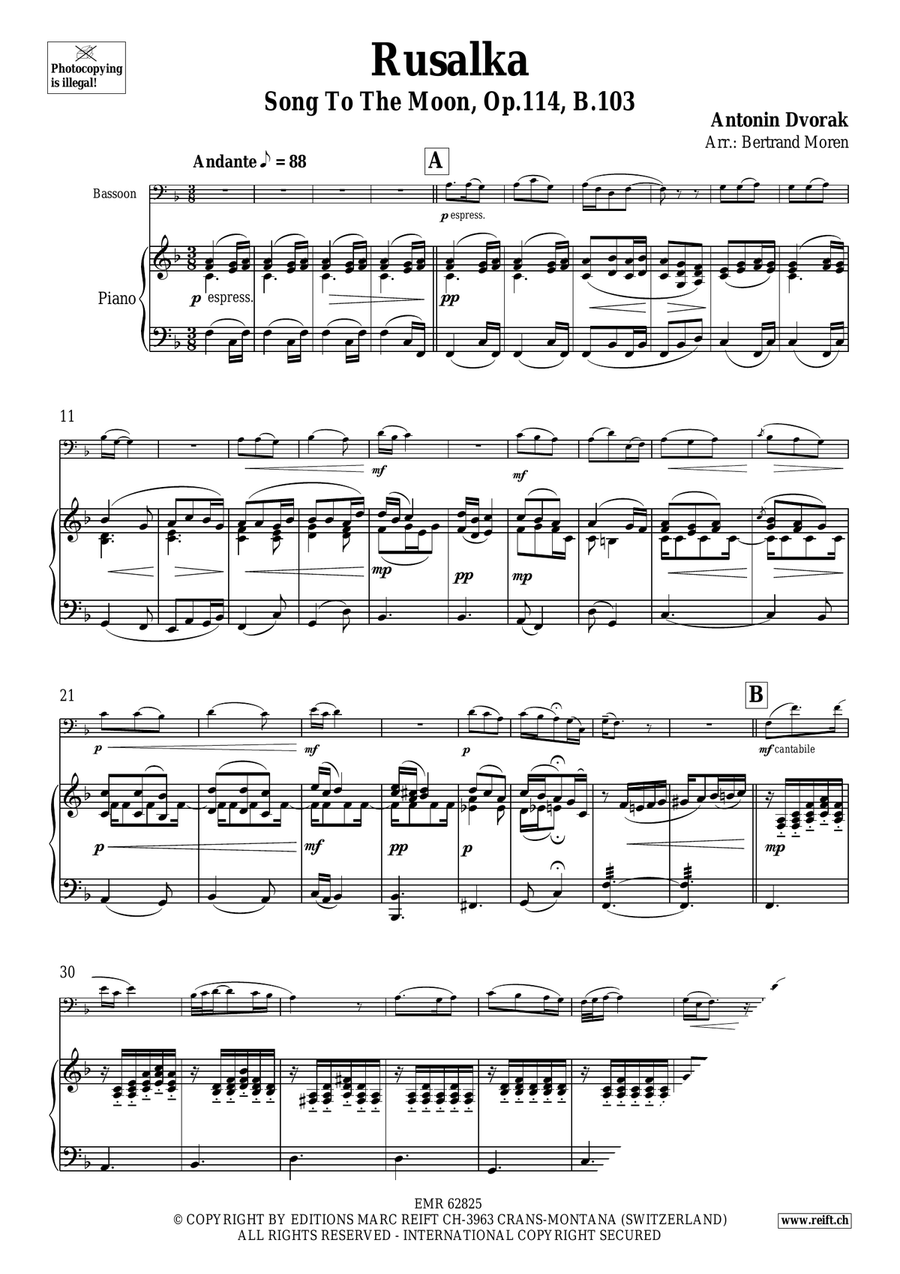 Rusalka Rusalka Bassoon Solo scores gallery preview page 3