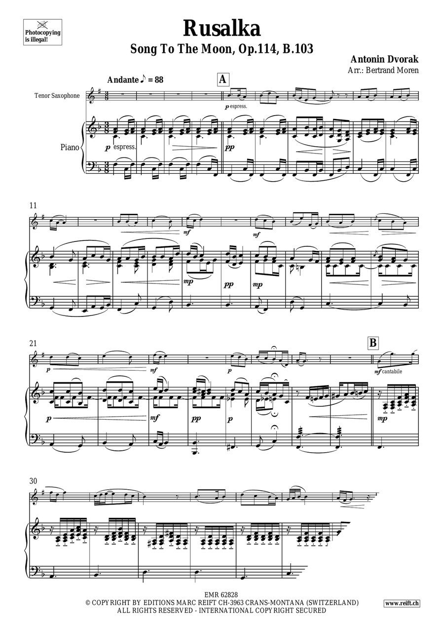 Rusalka Rusalka Tenor Saxophone scores gallery preview page 3