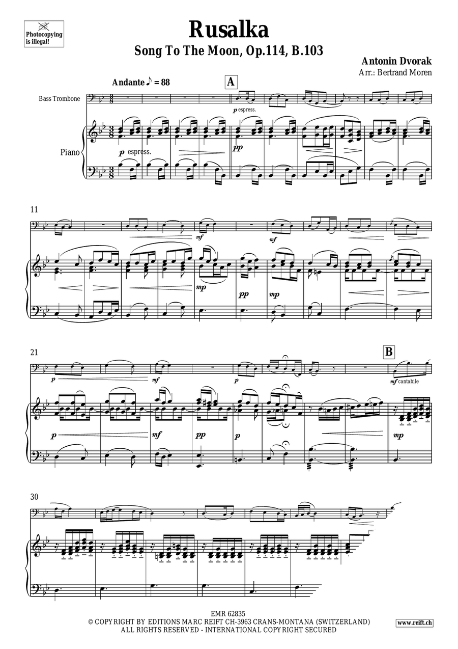 Rusalka Rusalka Bass Trombone scores gallery preview page 3