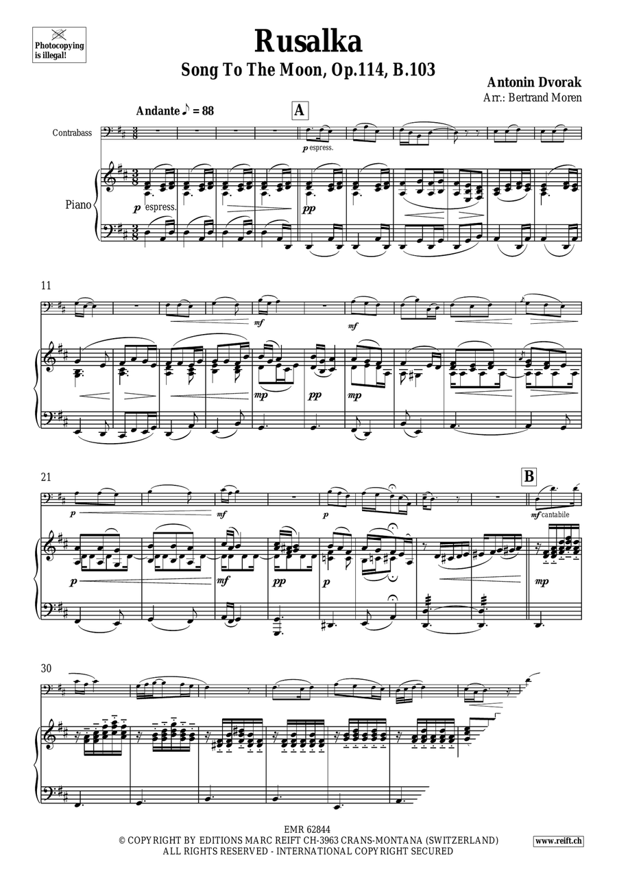 Rusalka Rusalka Double Bass scores gallery preview page 3