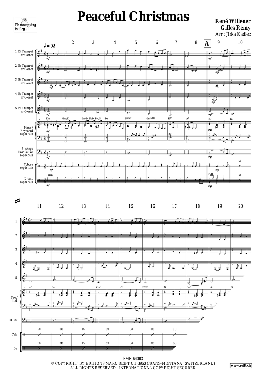 Peaceful Christmas Peaceful Christmas Cornet scores gallery preview page 3