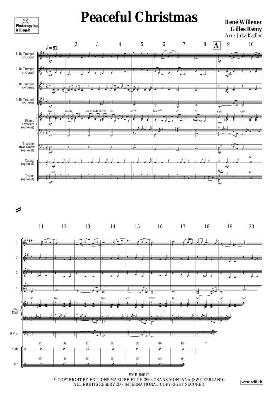 Peaceful Christmas Peaceful Christmas Cornet scores gallery preview page 3