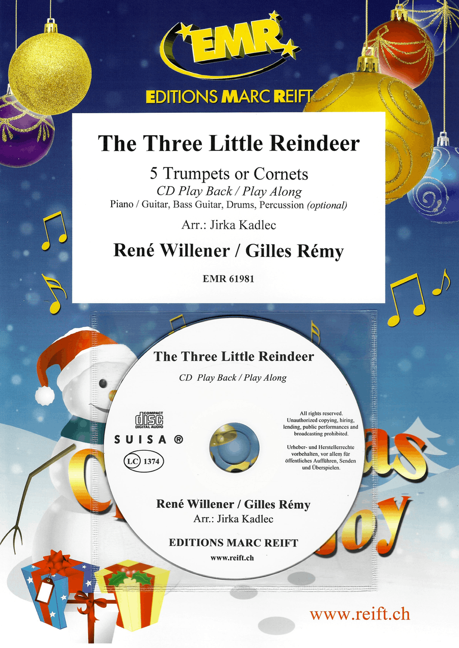 The Three Little Reindeer Cornet scores gallery preview page 1