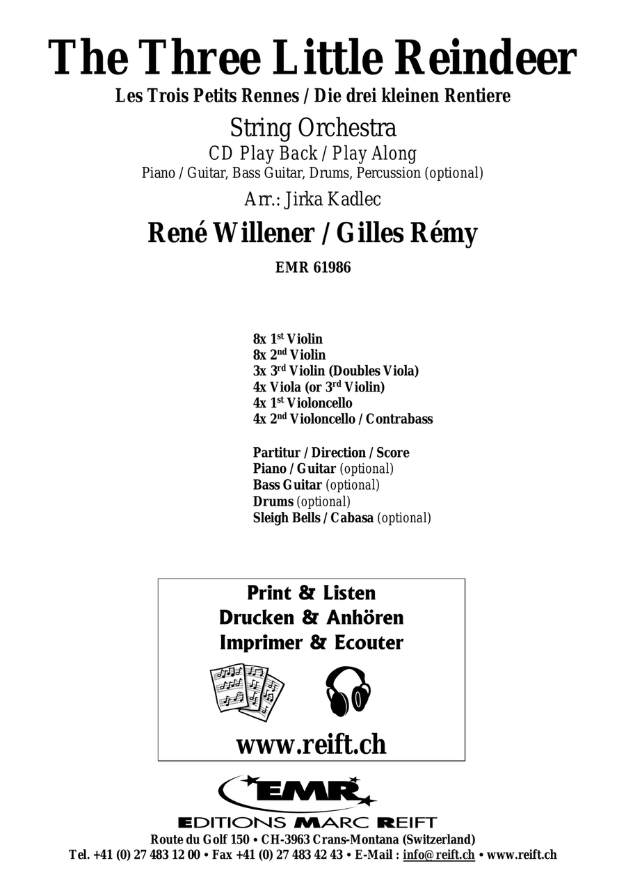 The Three Little Reindeer String Orchestra scores gallery preview page 2