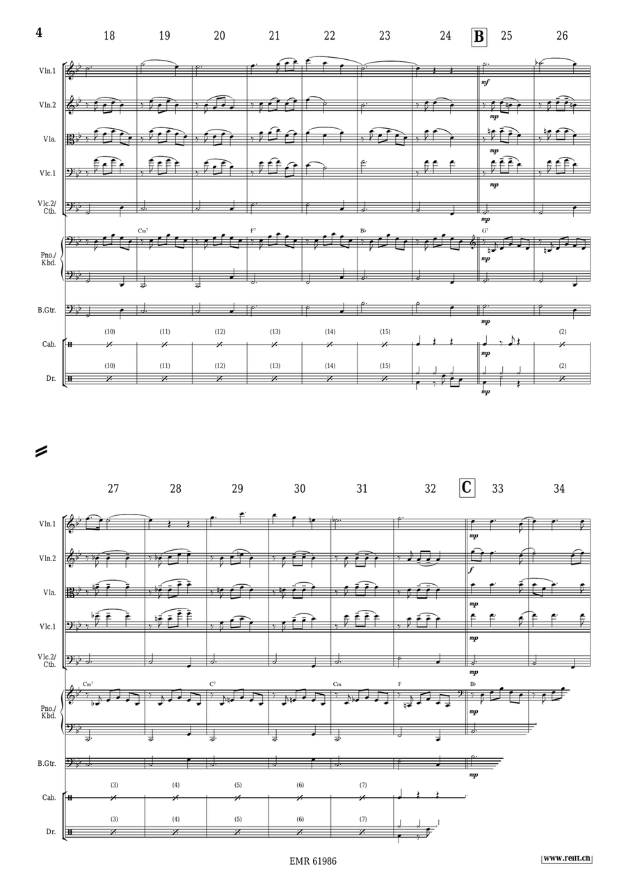 The Three Little Reindeer String Orchestra scores gallery preview page 4