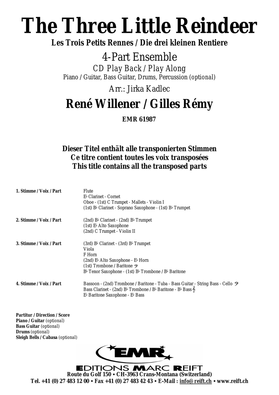 The Three Little Reindeer CD scores gallery preview page 2