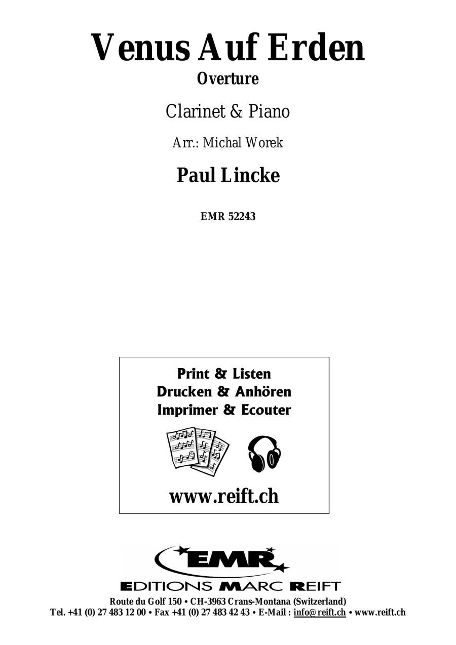 Venus Auf Erden by Paul Lincke Clarinet Solo - Sheet Music page 2