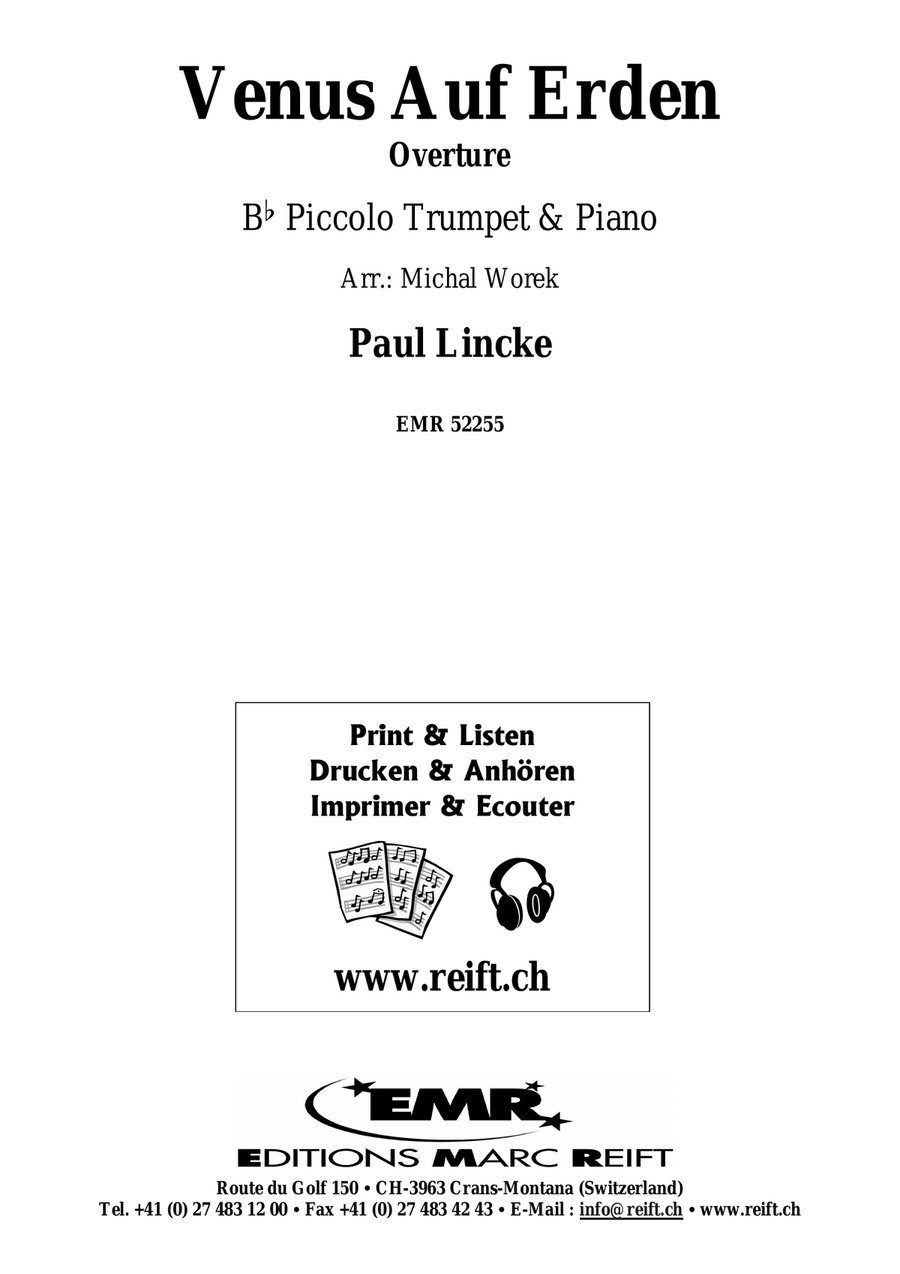 Venus Auf Erden by Paul Lincke Piccolo Trumpet - Sheet Music page 2