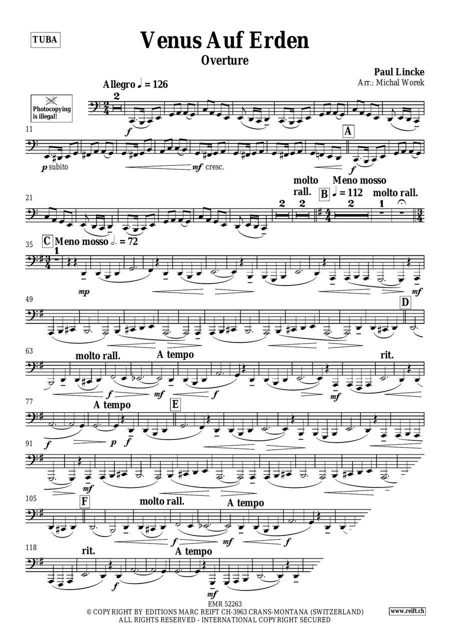 Venus Auf Erden Venus Auf Erden Tuba scores gallery preview page 3