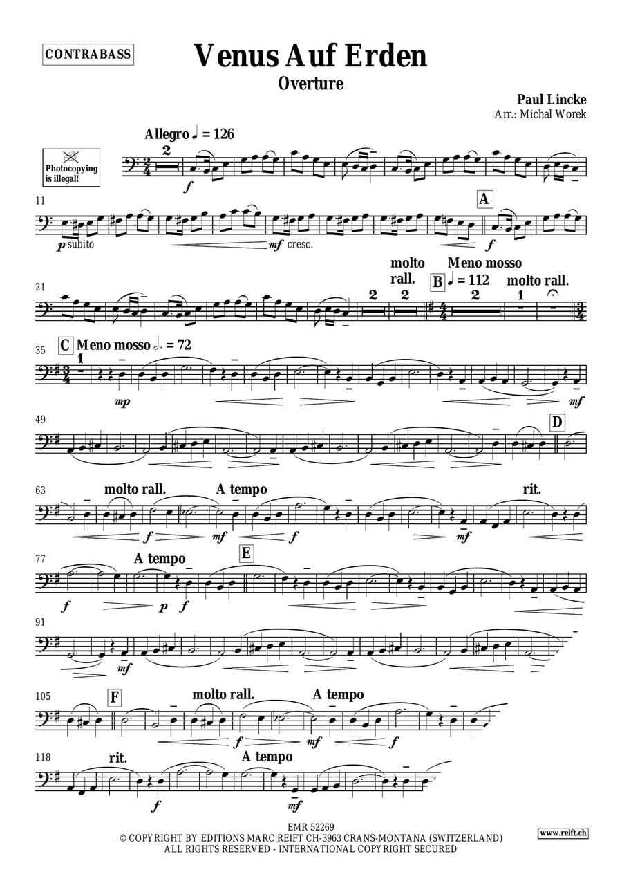 Venus Auf Erden Venus Auf Erden Double Bass scores gallery preview page 3