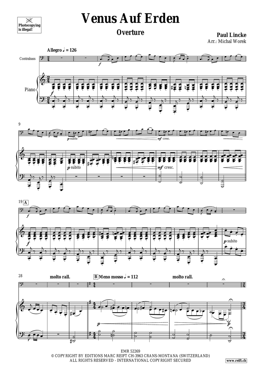 Venus Auf Erden Venus Auf Erden Double Bass scores gallery preview page 4